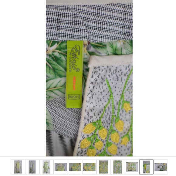 Kurta Tunic Dress Flower Embroidered Jewel Embellished Ethnic by Outfitters sz M - Picture 8 of 8